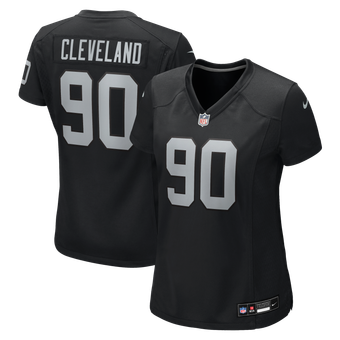 Women's Nike Brandon Cleveland Black Las Vegas Raiders Team Game Jersey