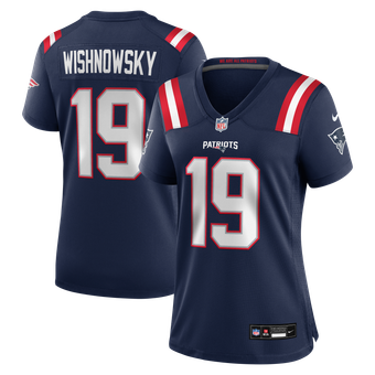 Women's Nike Mitch Wishnowsky Navy New England Patriots Team Game Jersey