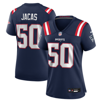 Women's Nike Gabe Jacas Navy New England Patriots Team Game Jersey