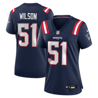 Women's Nike Riley Wilson Navy New England Patriots Team Game Jersey