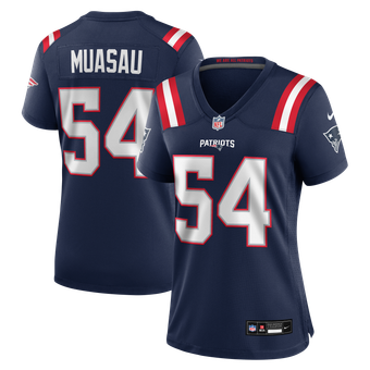 Women's Nike Darius Muasau Navy New England Patriots Team Game Jersey