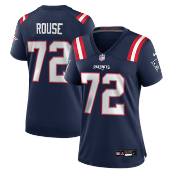 Women's Nike Walter Rouse Navy New England Patriots Team Game Jersey