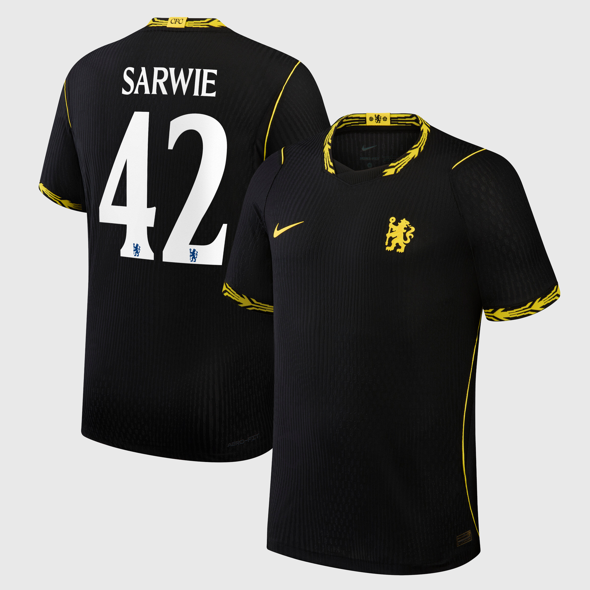 Chelsea Pokal Nike Aero-FIT Match Auswärtstrikot 2026-27 mit Aufdruck Sarwie 42