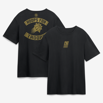 Men's Black Phoenix Suns Hoops For Troops T-Shirt