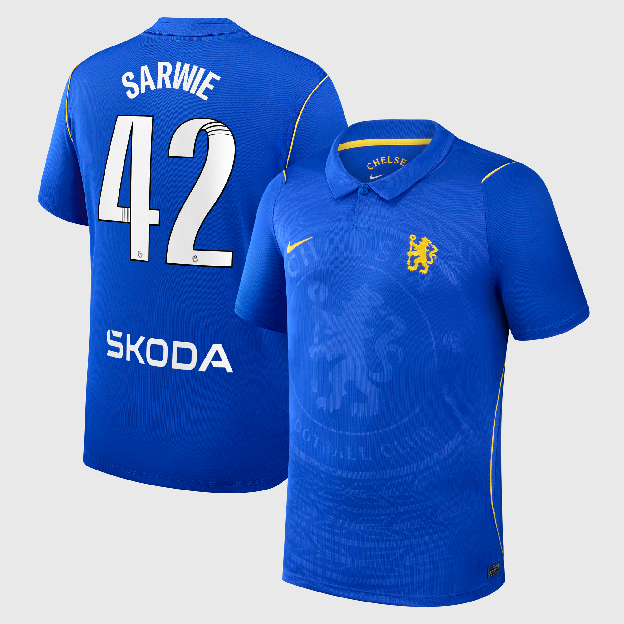 Maillot Nike Domicile Stadium Chelsea WSL 26/27 avec flocage Sarwie 42