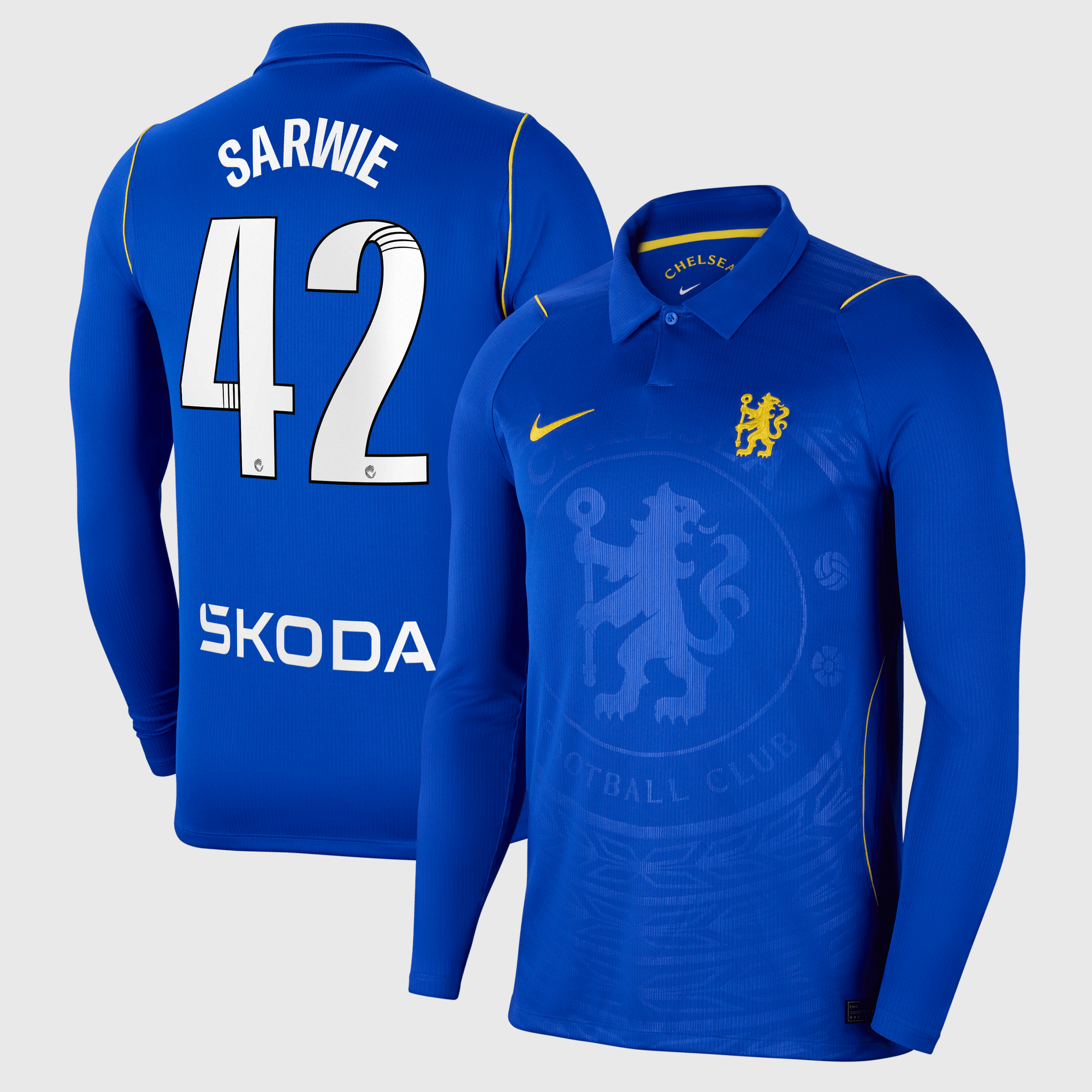 Maillot Nike Domicile Stadium Chelsea WSL 26/27 - Manches longues avec flocage Sarwie 42