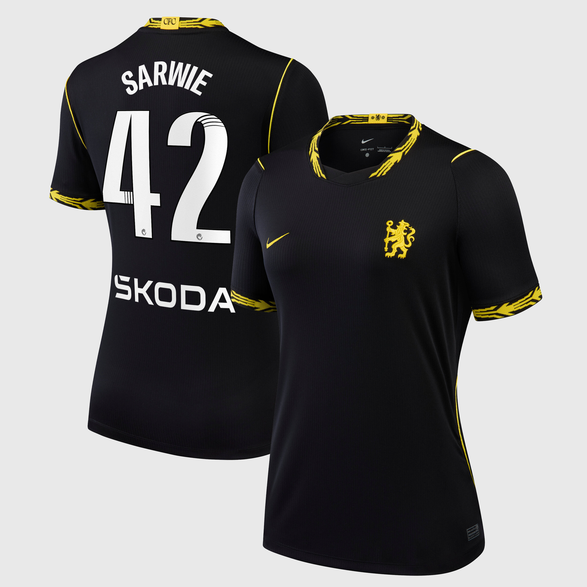 Maillot Nike Extérieur Stadium Chelsea WSL 26/27 - Femme avec flocage Sarwie 42