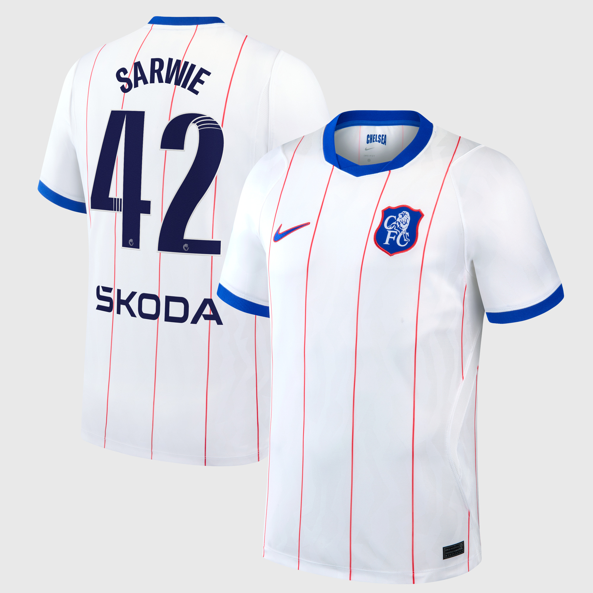 Chelsea WSL Nike Stadion Drittes Trikot 2026-27 mit Aufdruck Sarwie 42