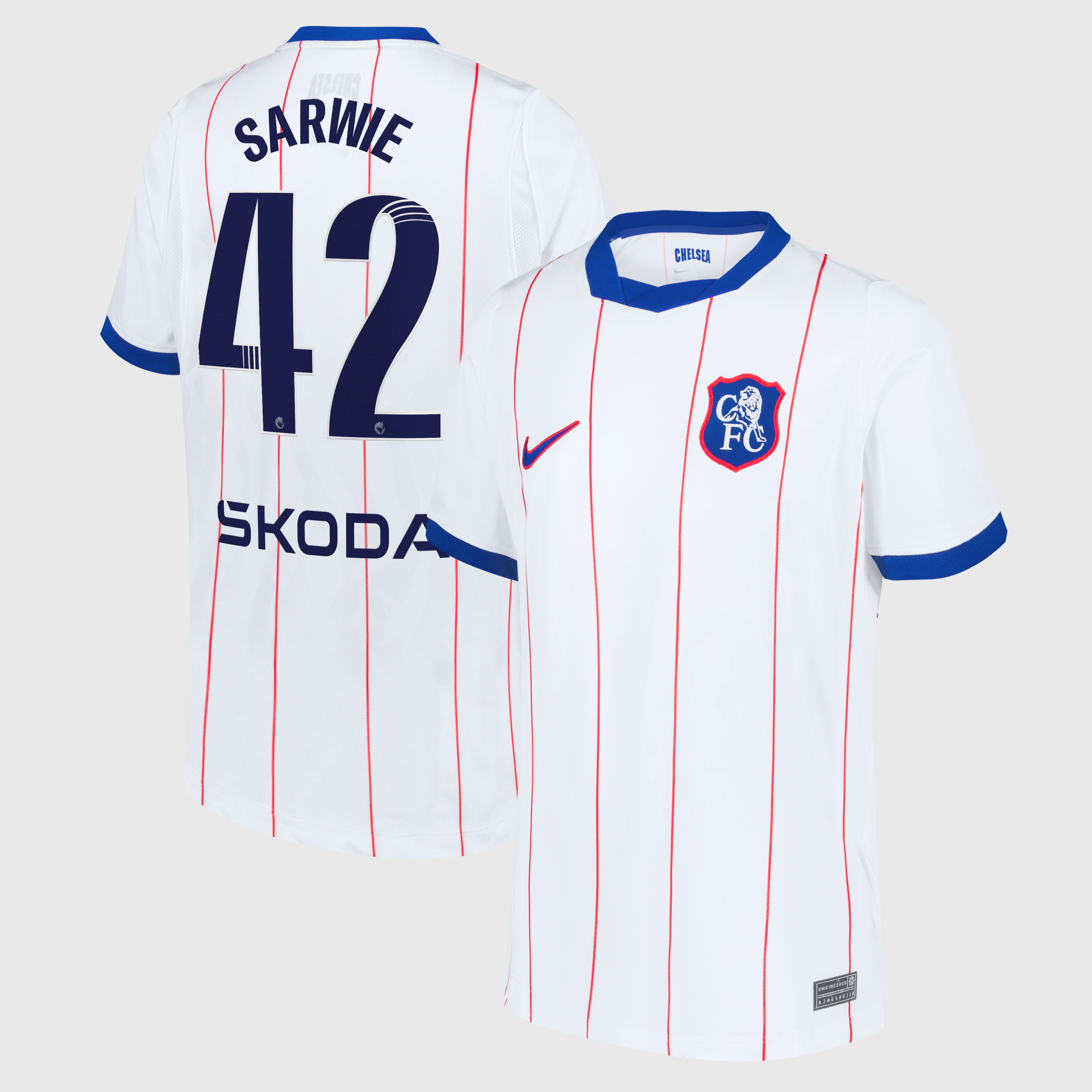 Chelsea WSL Nike Stadion Drittes Trikot 2026-27 - Kinder mit Aufdruck Sarwie 42