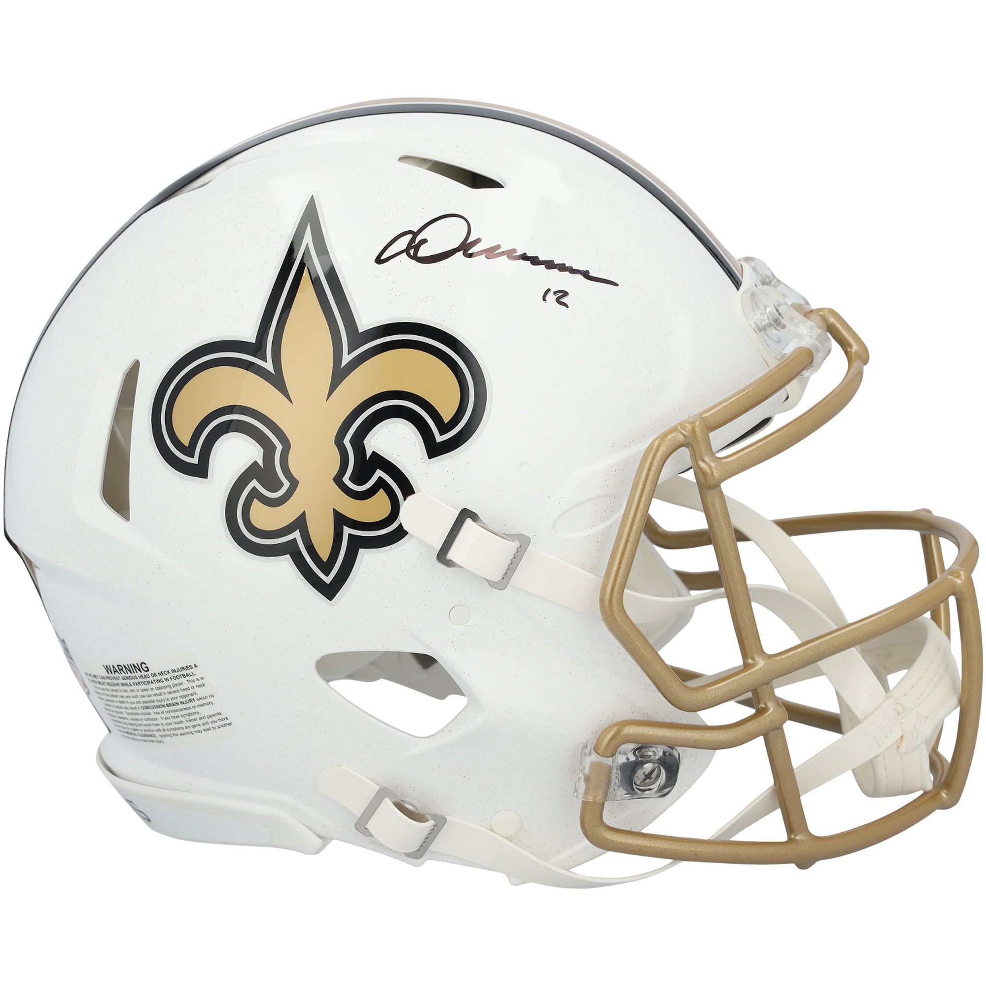 Chris Olave New Orleans Saints Autographed Riddell 2025 Alternate Speed Authentic Helmet