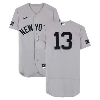 Jazz Chisholm Jr. New York Yankees Game-Used #13 Gray Nike Jersey vs. Baltimore Orioles on August 20, 2026