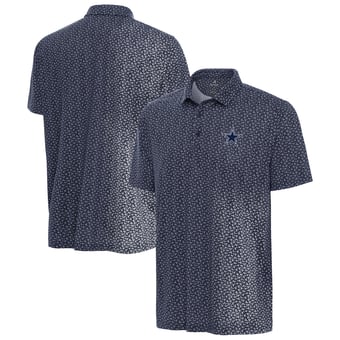 Men's Antigua Navy Dallas Cowboys Vigorous Polo