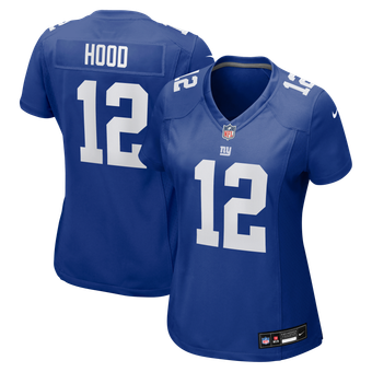 Women's Nike Colton Hood Royal New York Giants Team Game Jersey