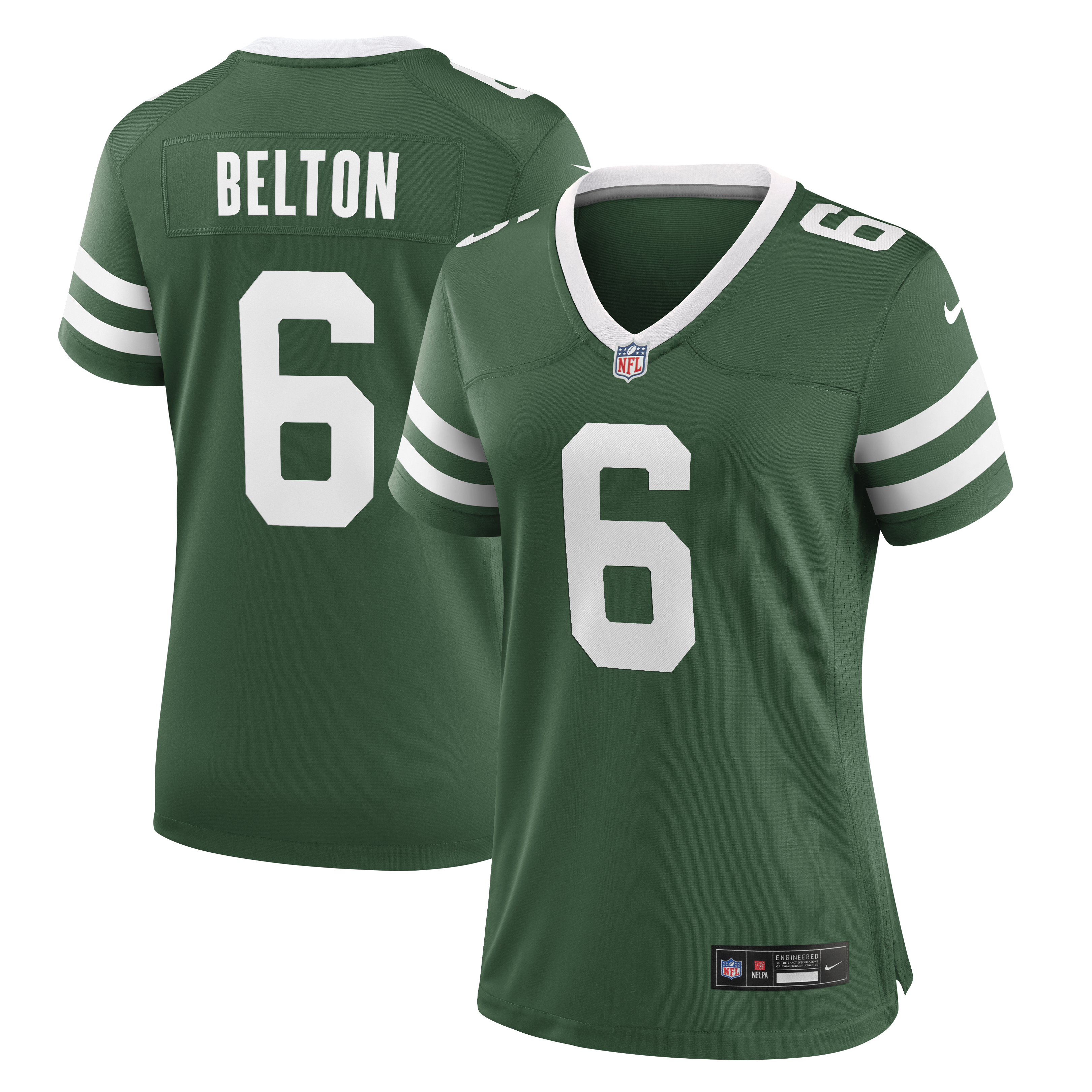 Women's Nike Dane Belton Legacy Green New York Jets Team Game Jersey