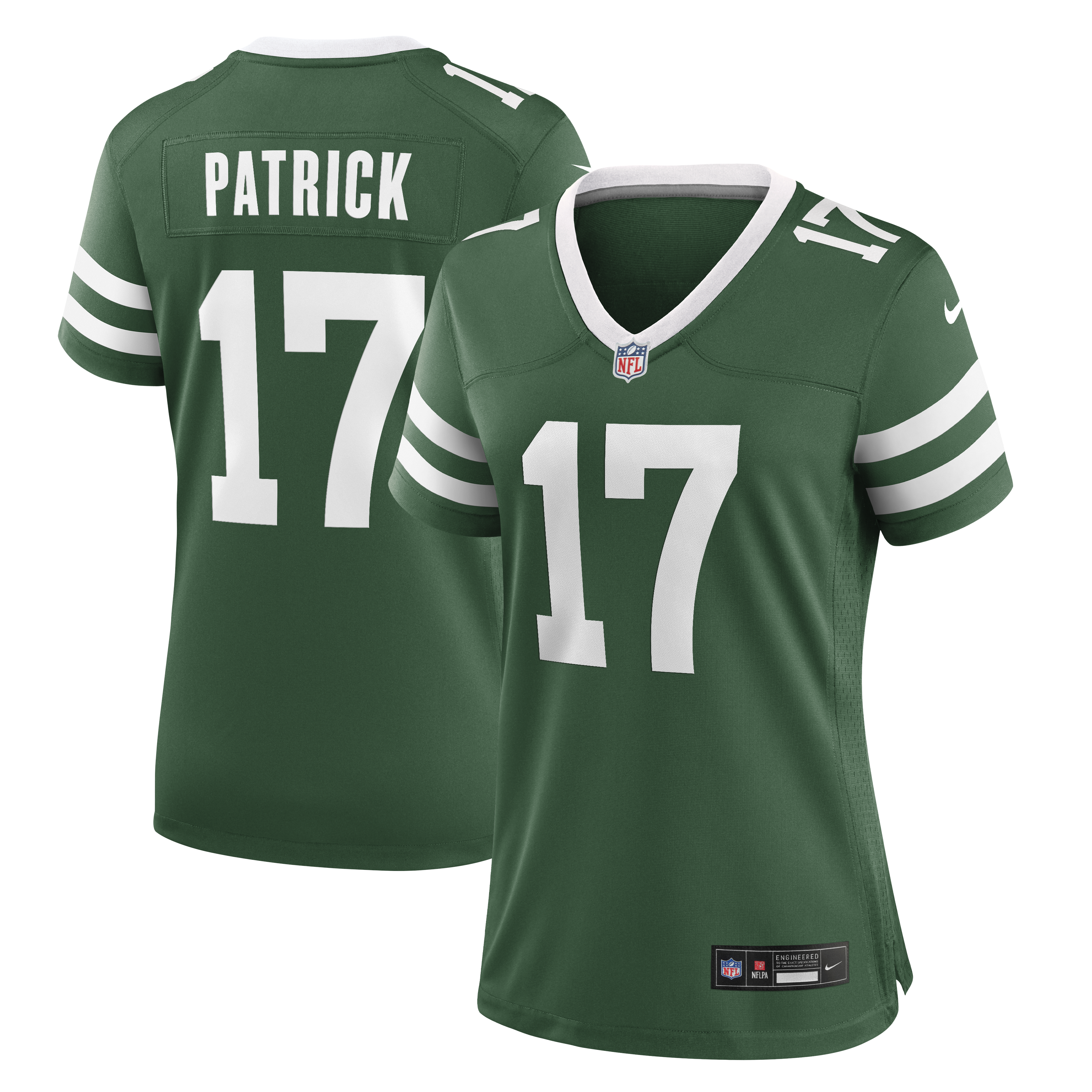 Women's Nike Tim Patrick Legacy Green New York Jets Team Game Jersey