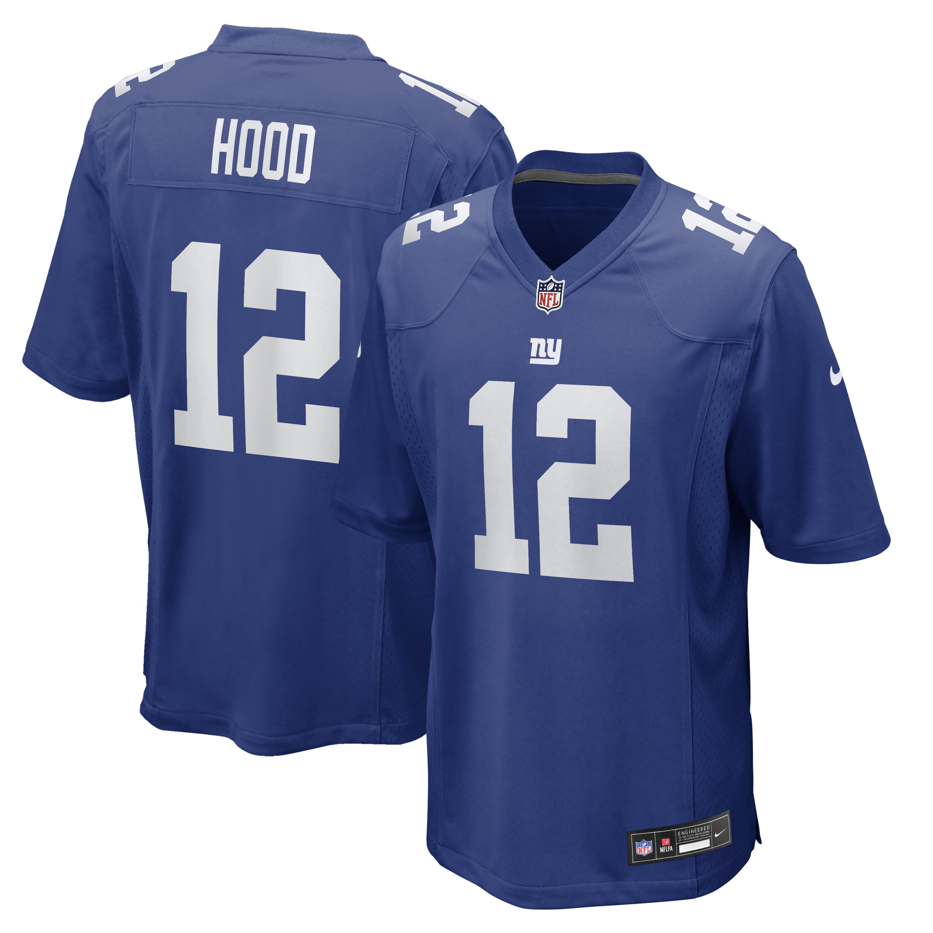 Men's Nike Colton Hood Royal New York Giants Team Game Jersey