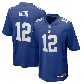 Men's Nike Colton Hood Royal New York Giants Team Game Jersey