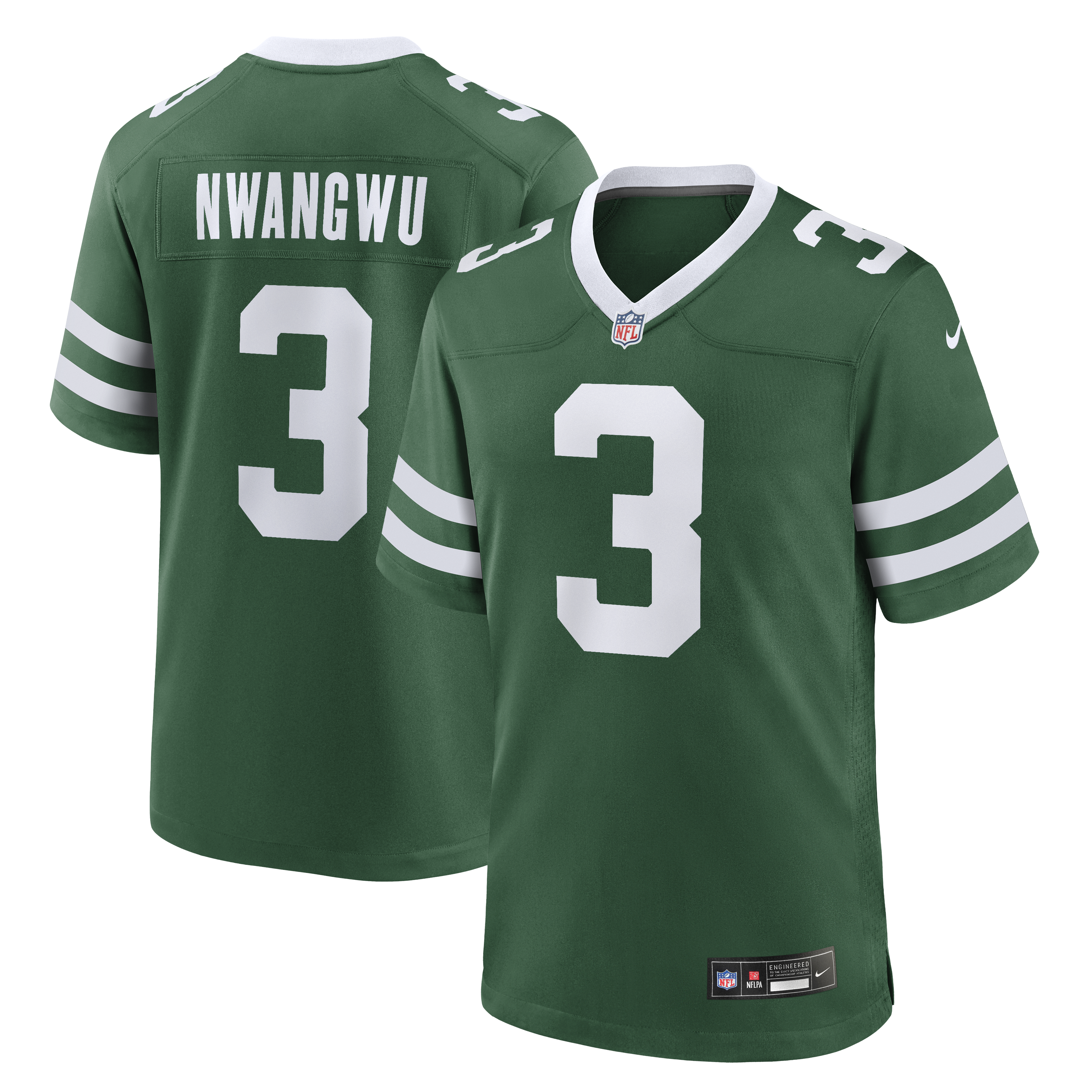 Men’s Nike Kene Nwangwu Legacy Green New York Jets Team Game Jersey Men’s Nike Kene Nwangwu Legacy Green New York Jets Team Game Jersey