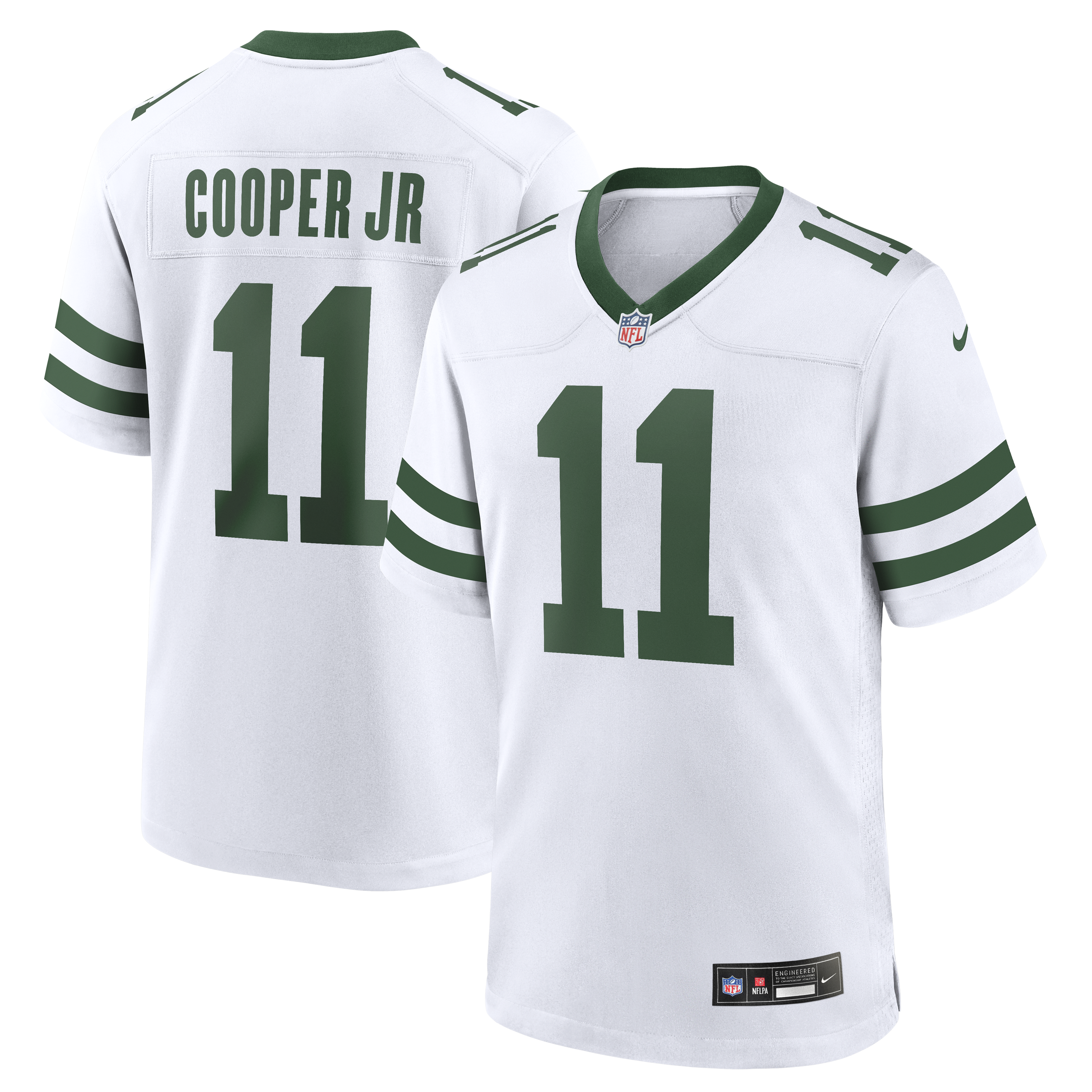 Men's Nike Omar Cooper Jr. Legacy White New York Jets Game Jersey