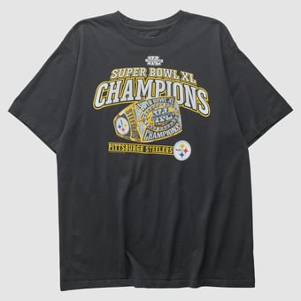 Super Bowl XL Reebok 2006 T-shirt - Black - L by Fanatics Real Vintage