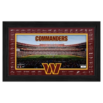 Highland Mint Washington Commanders 12" x 20" 2026 Signature Gridiron Panoramic Framed Photo