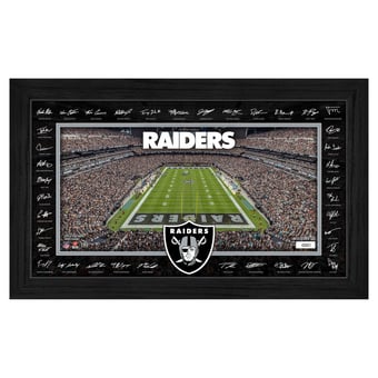 Highland Mint Las Vegas Raiders 12" x 20" 2026 Signature Gridiron Panoramic Framed Photo