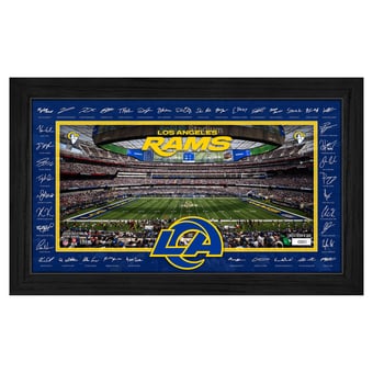 Highland Mint Los Angeles Rams 12" x 20" 2026 Signature Gridiron Panoramic Framed Photo