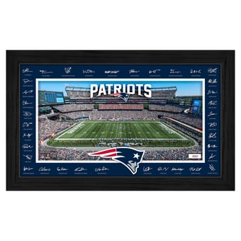 Highland Mint New England Patriots 12" x 20" 2026 Signature Gridiron Panoramic Framed Photo