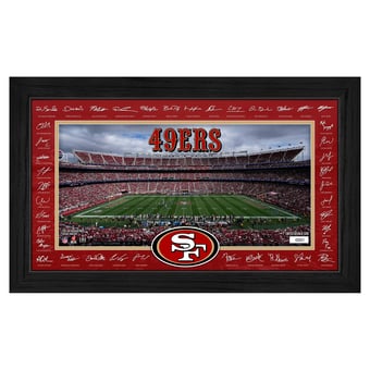 Highland Mint San Francisco 49ers 12" x 20" 2026 Signature Gridiron Panoramic Framed Photo