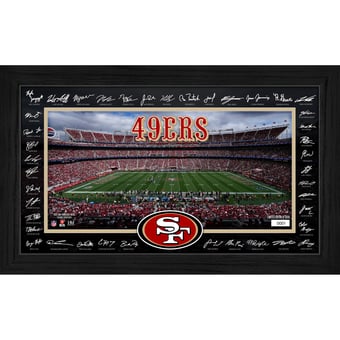Highland Mint San Francisco 49ers 12" x 20" 2026 Signature Gridiron Panoramic Framed Photo