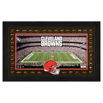 Highland Mint Cleveland Browns 12" x 20" 2026 Signature Gridiron Panoramic Framed Photo