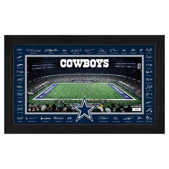 Highland Mint Dallas Cowboys 12" x 20" 2026 Signature Gridiron Panoramic Framed Photo