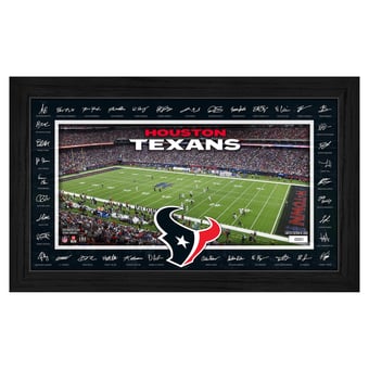 Highland Mint Houston Texans 12" x 20" 2026 Signature Gridiron Panoramic Framed Photo