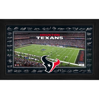 Highland Mint Houston Texans 12" x 20" 2026 Signature Gridiron Panoramic Framed Photo