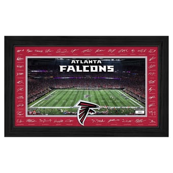 Highland Mint Atlanta Falcons 12" x 20" 2026 Signature Gridiron Panoramic Framed Photo