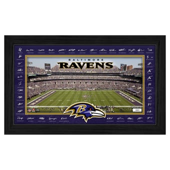Highland Mint Baltimore Ravens 12" x 20" 2026 Signature Gridiron Panoramic Framed Photo