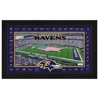 Highland Mint Baltimore Ravens 12" x 20" 2026 Signature Gridiron Panoramic Framed Photo