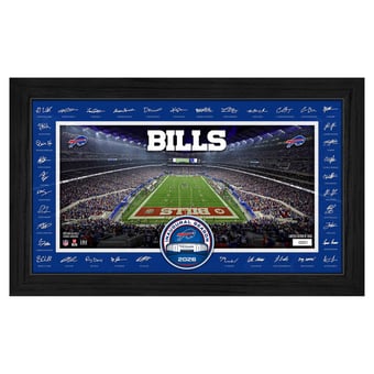 Highland Mint Buffalo Bills 12" x 20" 2026 Signature Gridiron Panoramic Framed Photo