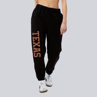 Women's Hype and Vice Black Texas Longhorns Basic Sweats