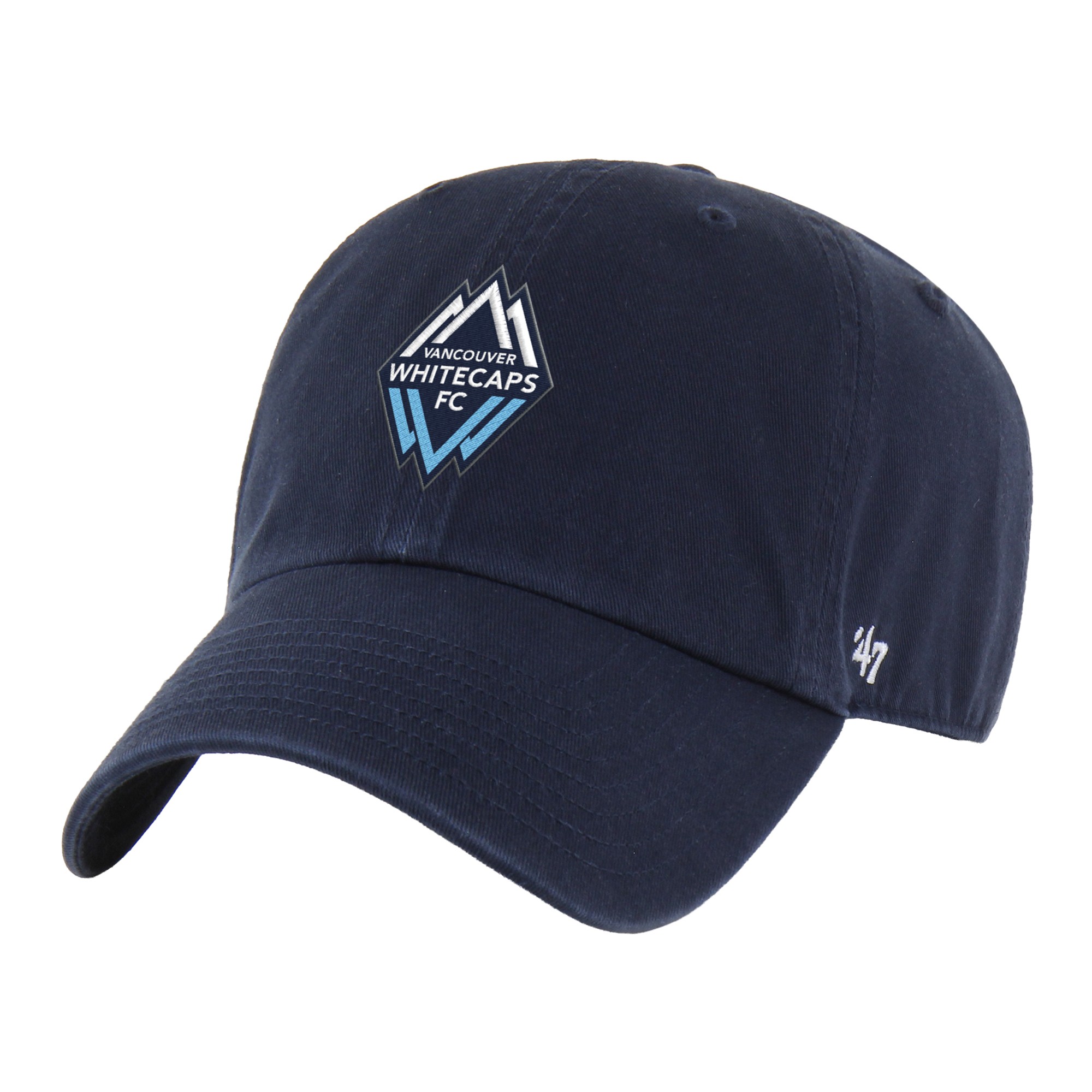 Men's '47 Navy Vancouver Whitecaps FC Clean-Up Adjustable Hat