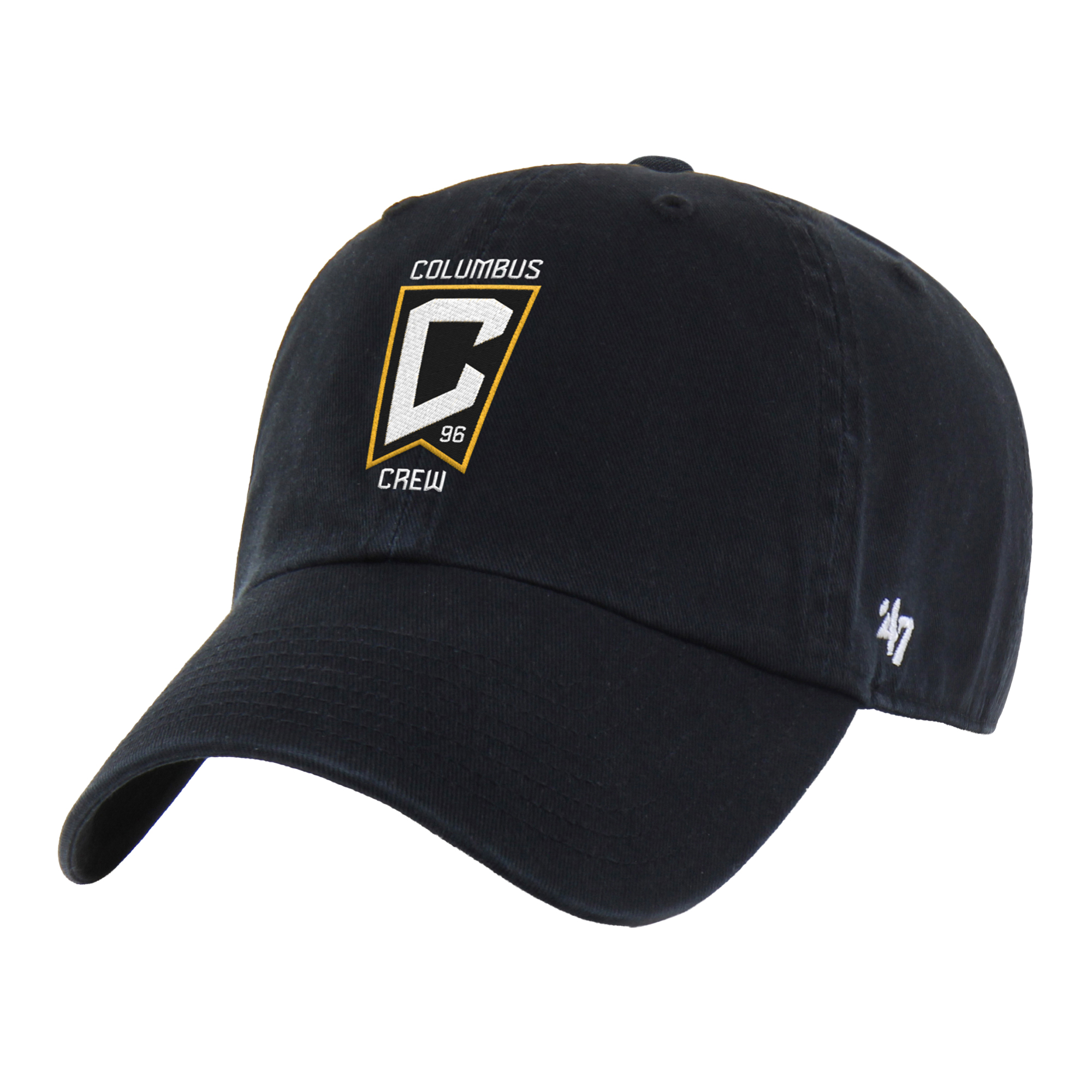 Men's '47 Black Columbus Crew Clean-Up Adjustable Hat