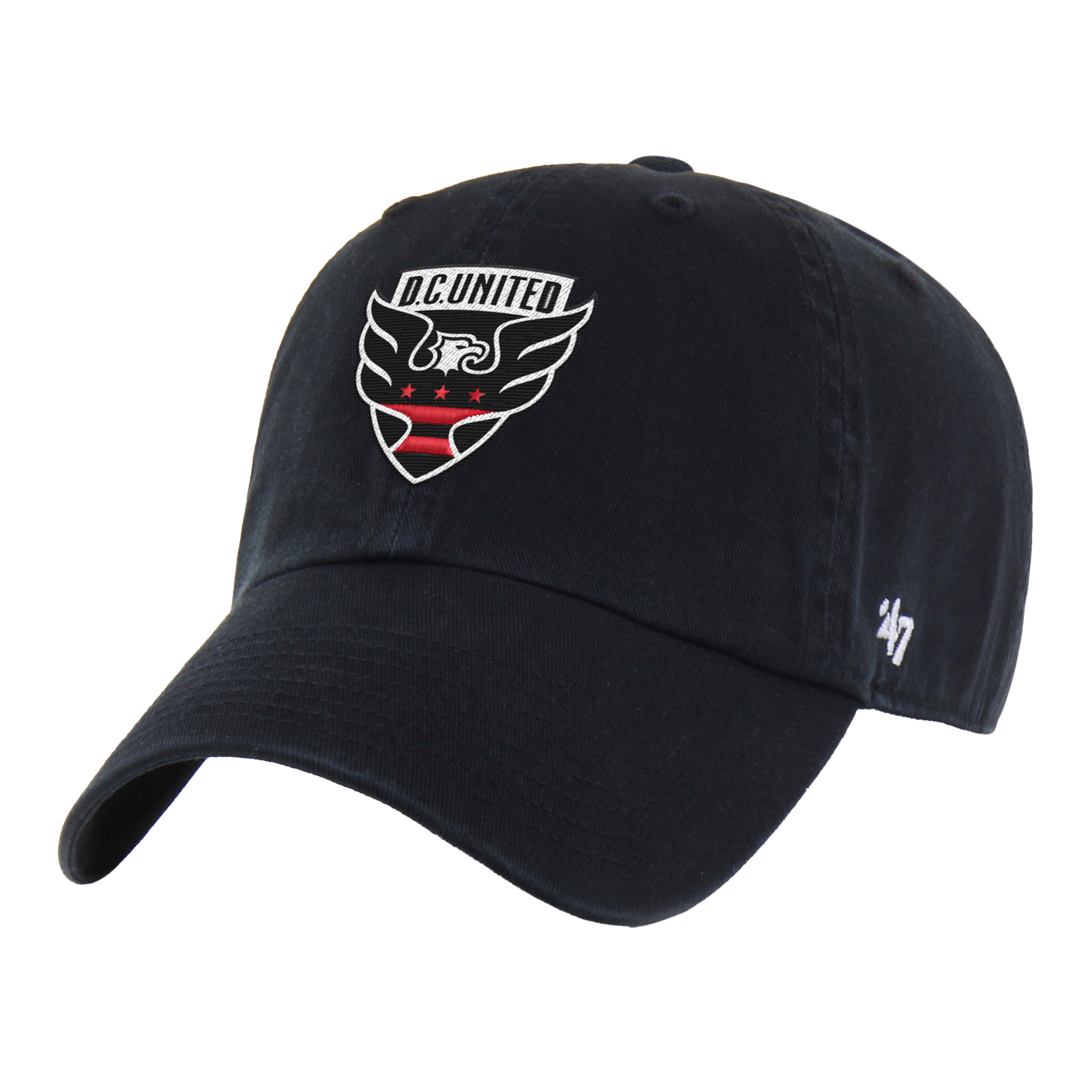 Men's '47 Black D.C. United Clean-Up Adjustable Hat