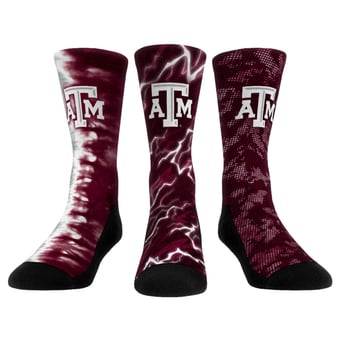Unisex Rock Em Texas A&M Aggies Three-Piece Team Tones Crew Socks Set