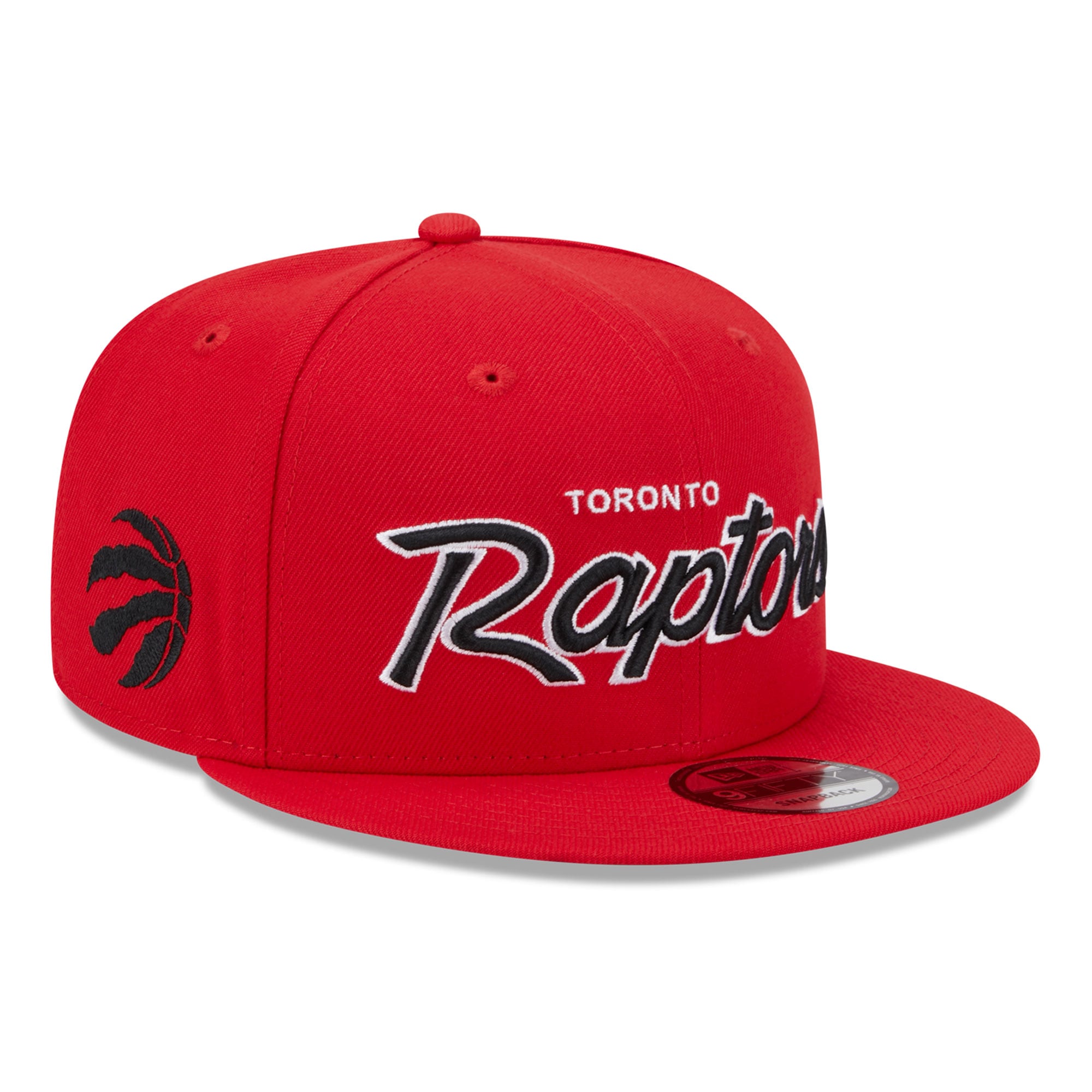 Men's New Era Red Toronto Raptors 9FIFTY Script Snapback Hat