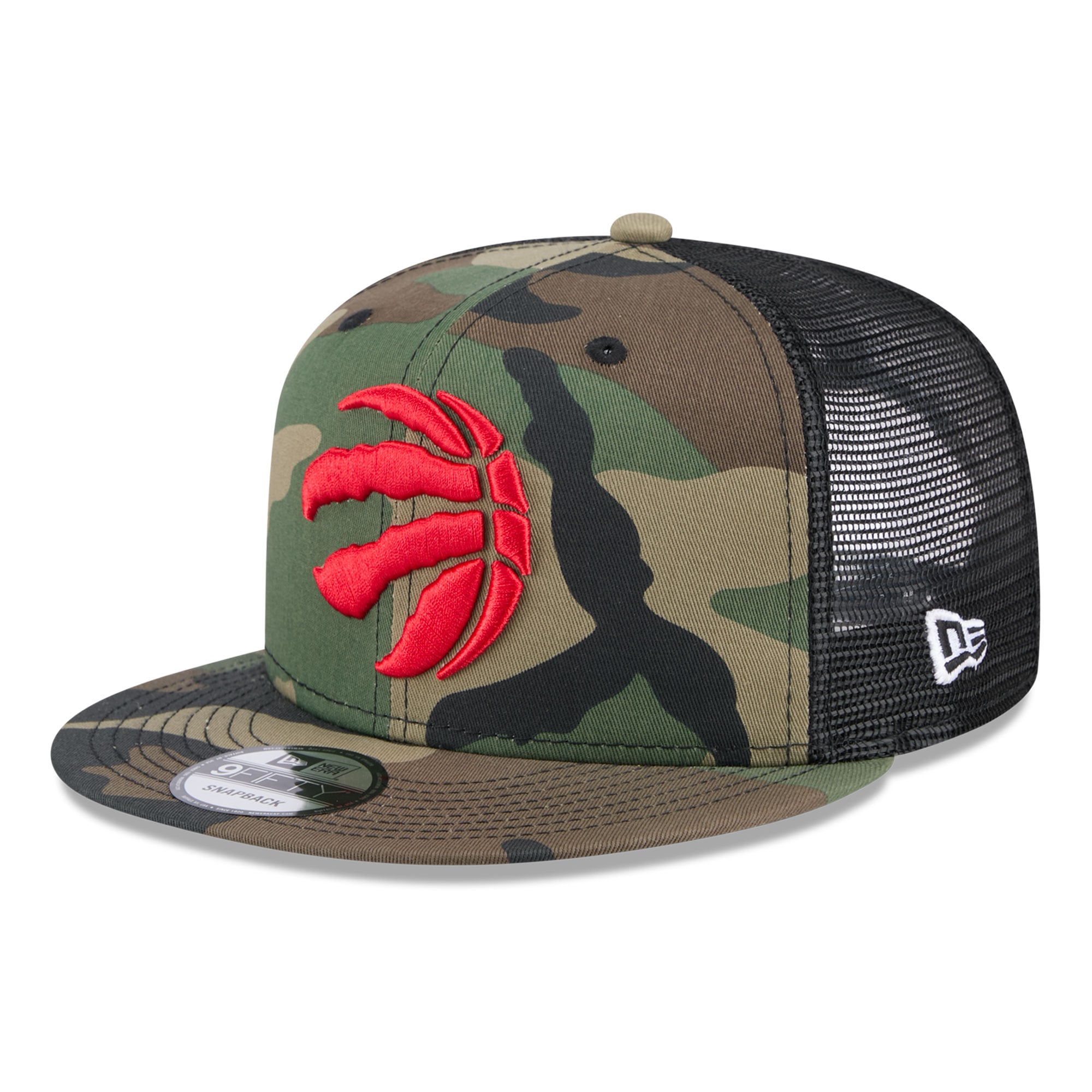 Men's New Era Camo Toronto Raptors Trucker 9FIFTY Snapback Hat