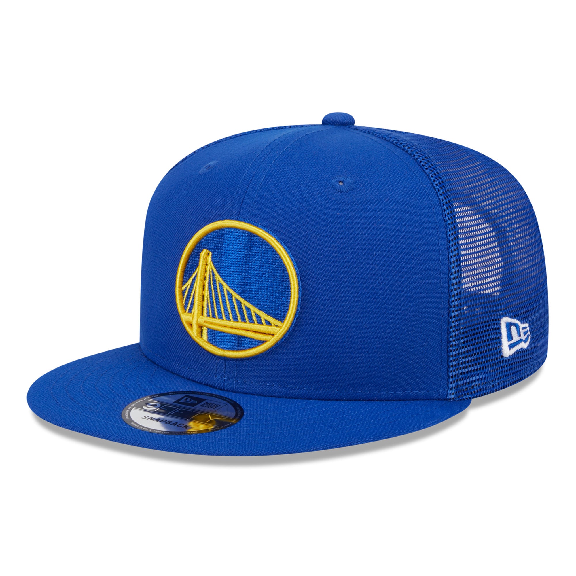 Men's New Era Royal Golden State Warriors 9FIFTY Trucker Snapback Hat