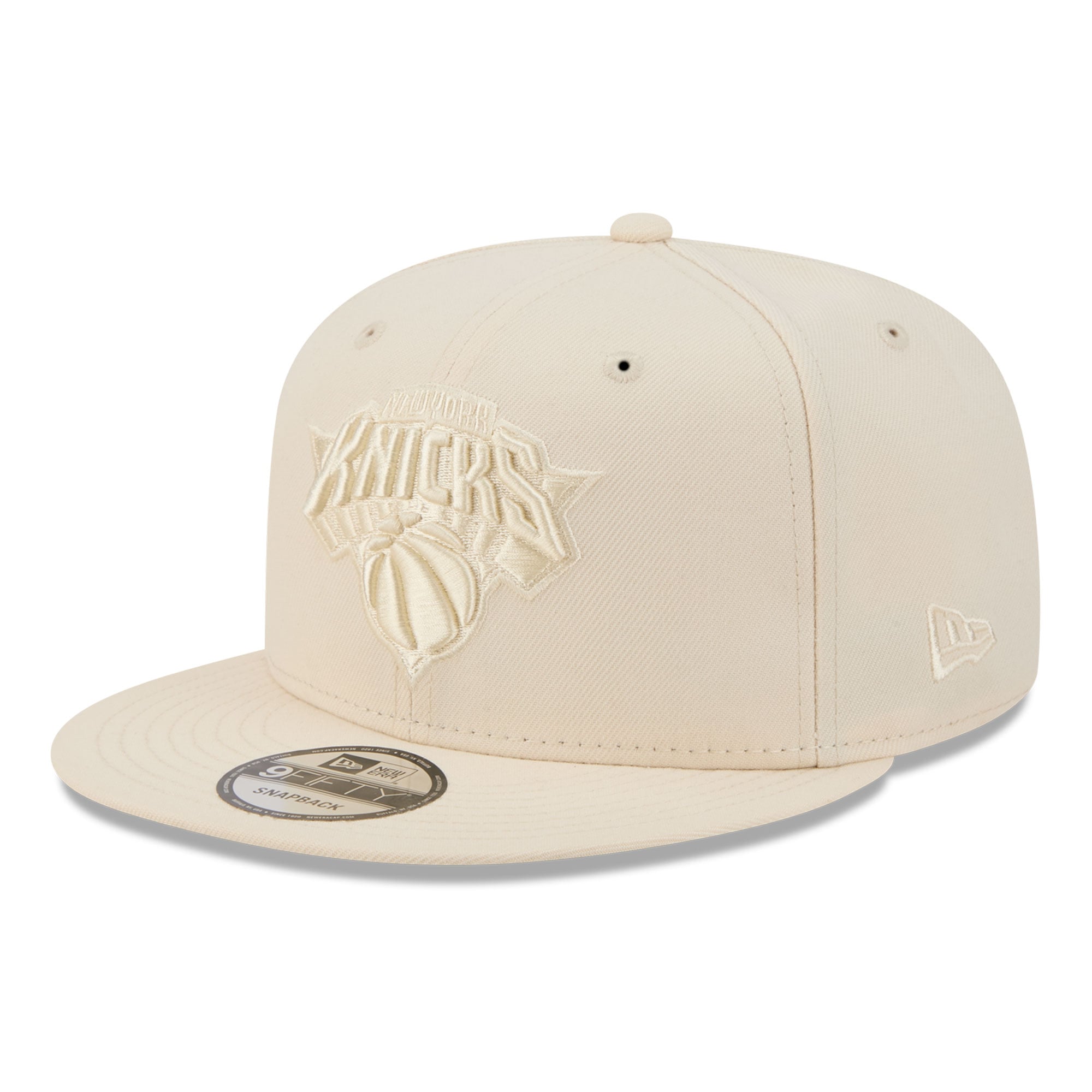 Men's New Era Light Beige New York Knicks Color Pack 9FIFTY Snapback Hat