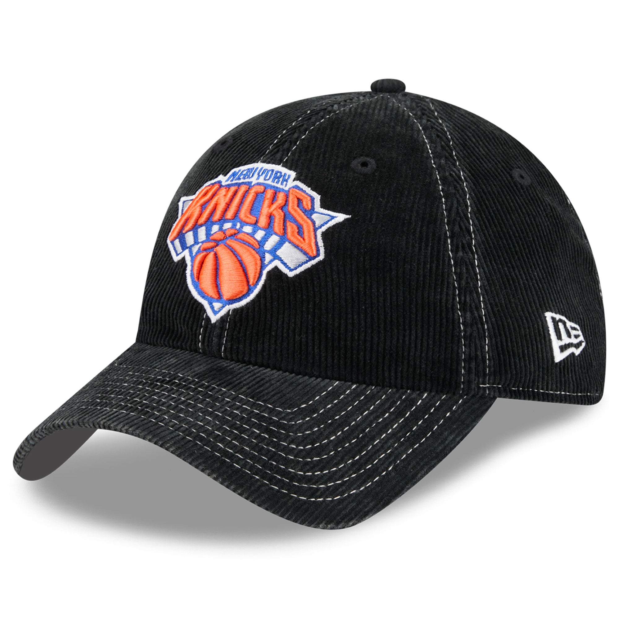 Women's New Era Black New York Knicks Corduroy Casual Classic Adjustable Hat
