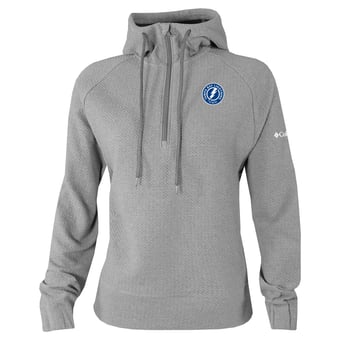Women's Columbia Gray Tampa Bay Lightning Half-Zip Swingcraft Tri-Blend Hoodie