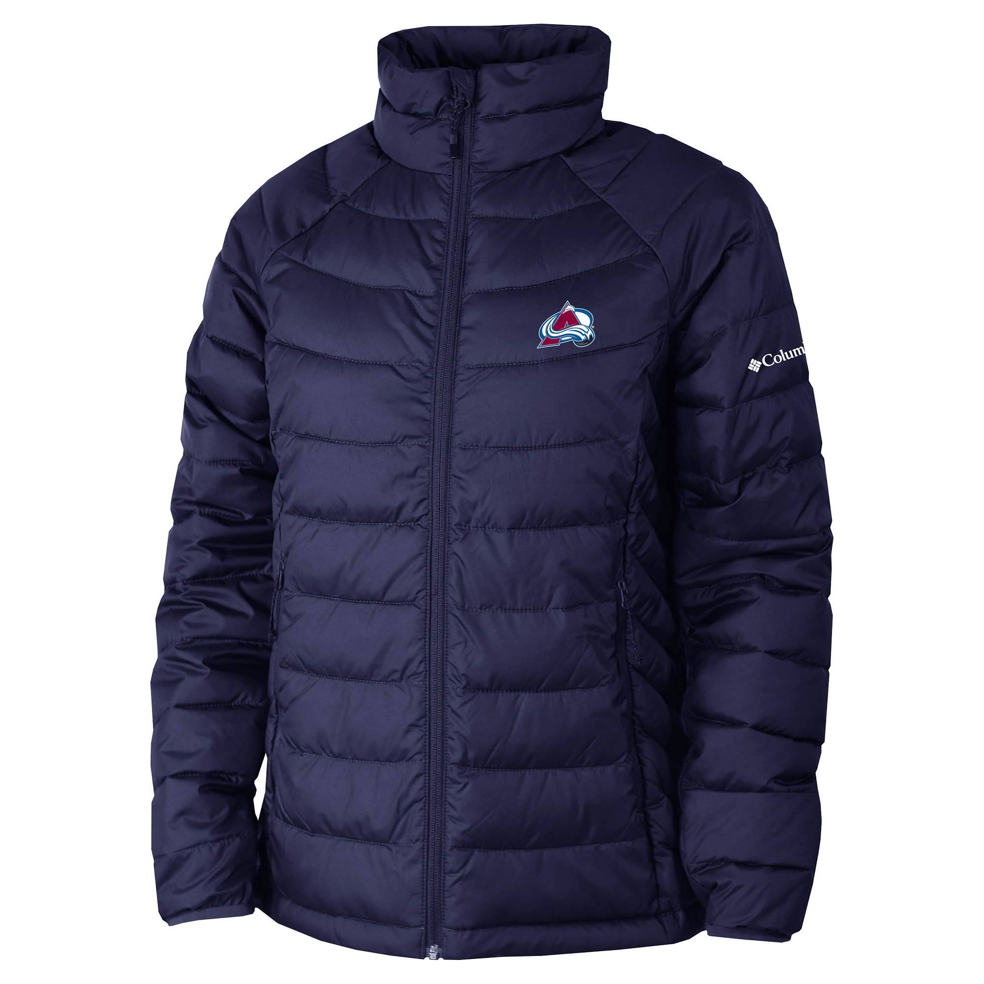Women's Columbia  Navy Colorado Avalanche Omni-Heat Powder Lite II Raglan Full-Zip Jacket